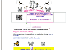 Tablet Screenshot of animalitch.com.au